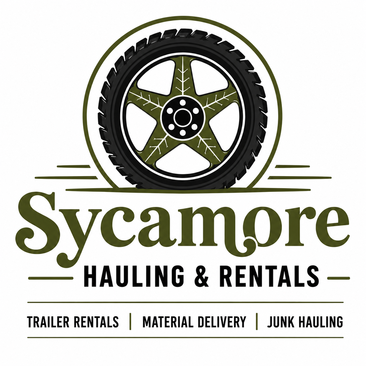 Sycamore Hauling and Rentals logo